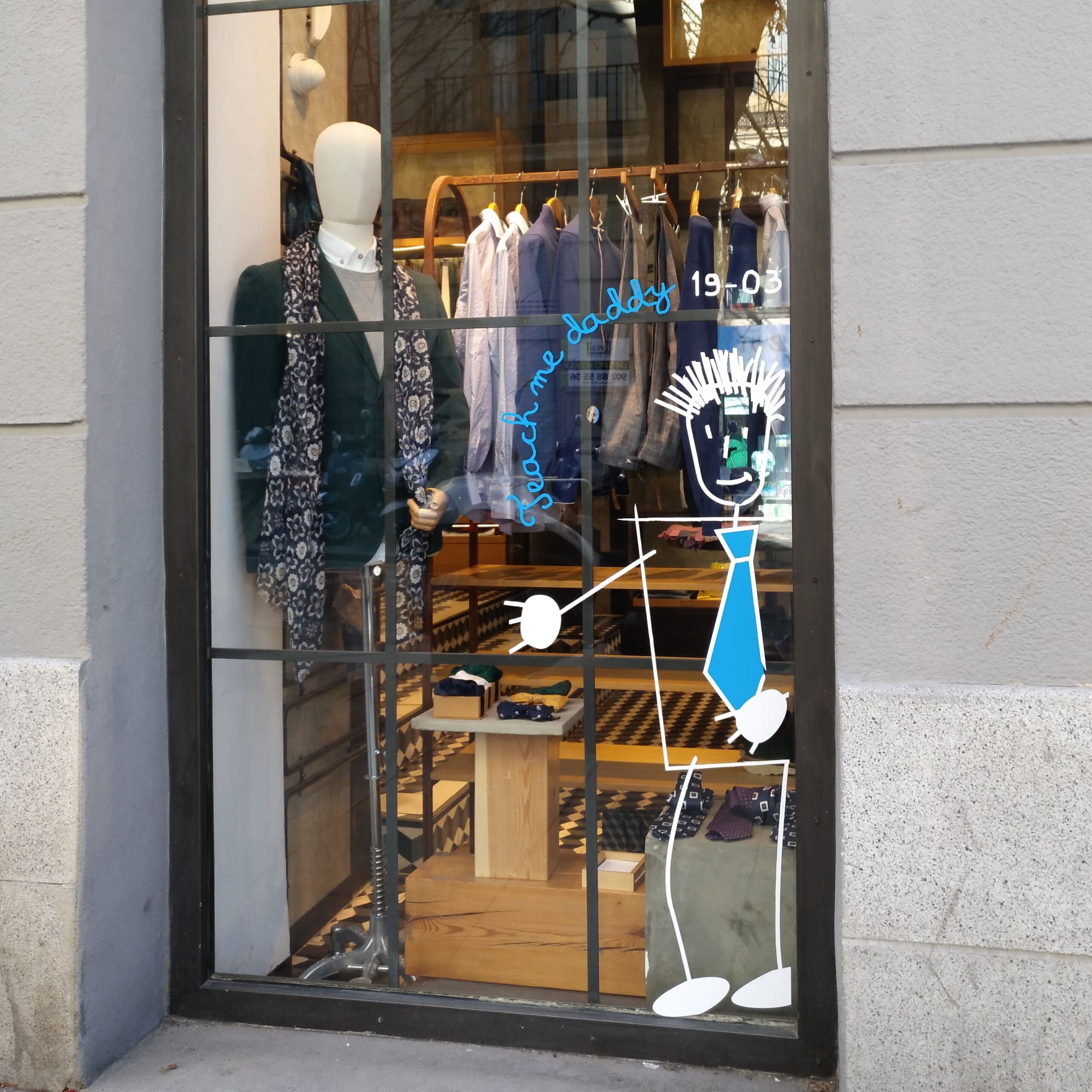 Diseño de vinilo de corte para el día del padre tiendas Davide Pietro Lonoce