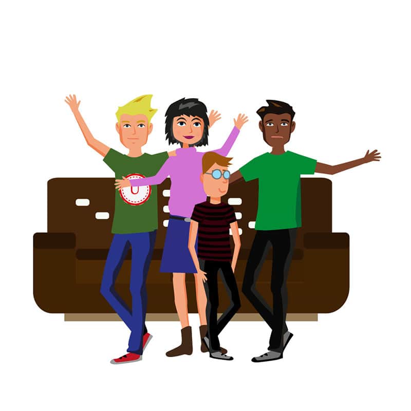 grupo de personas diseño vectorial