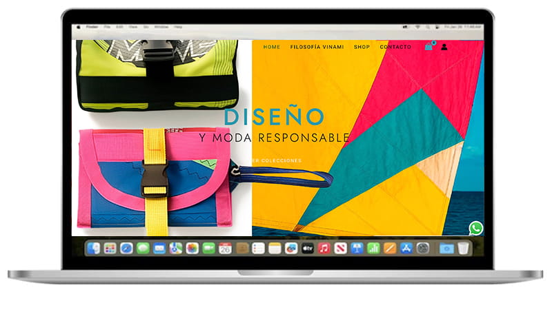 diseño web de David Creativo en wordpress vinamibrand