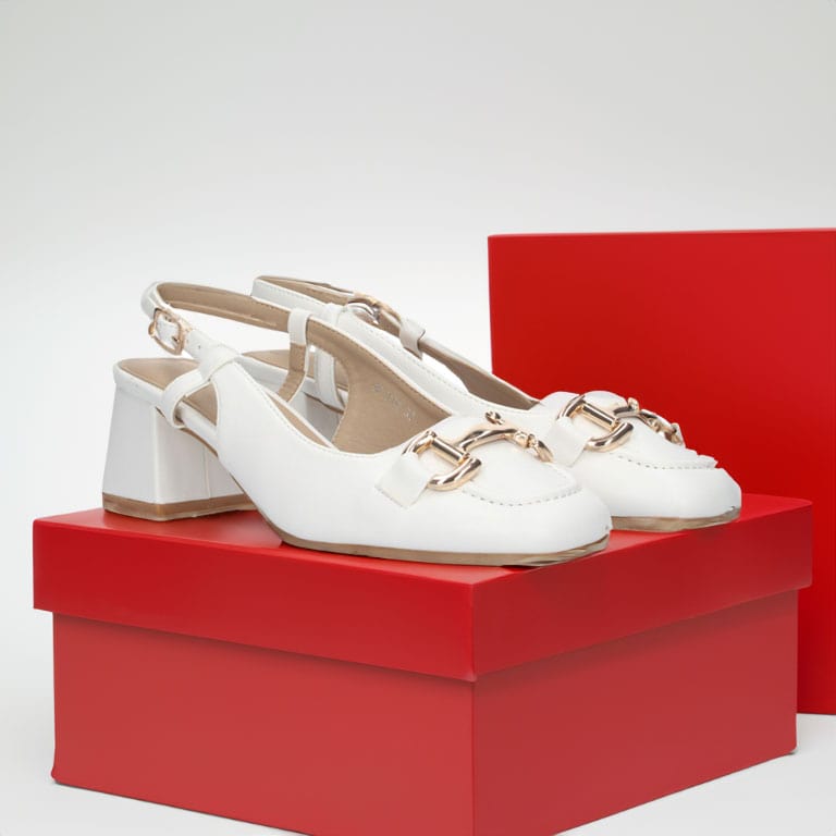 Zapatos elegantes blancos para fiesta o de vestir para mujer PuntoSalao